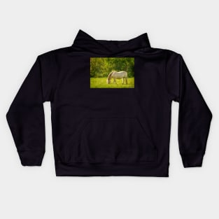 Horse Grazing Kids Hoodie